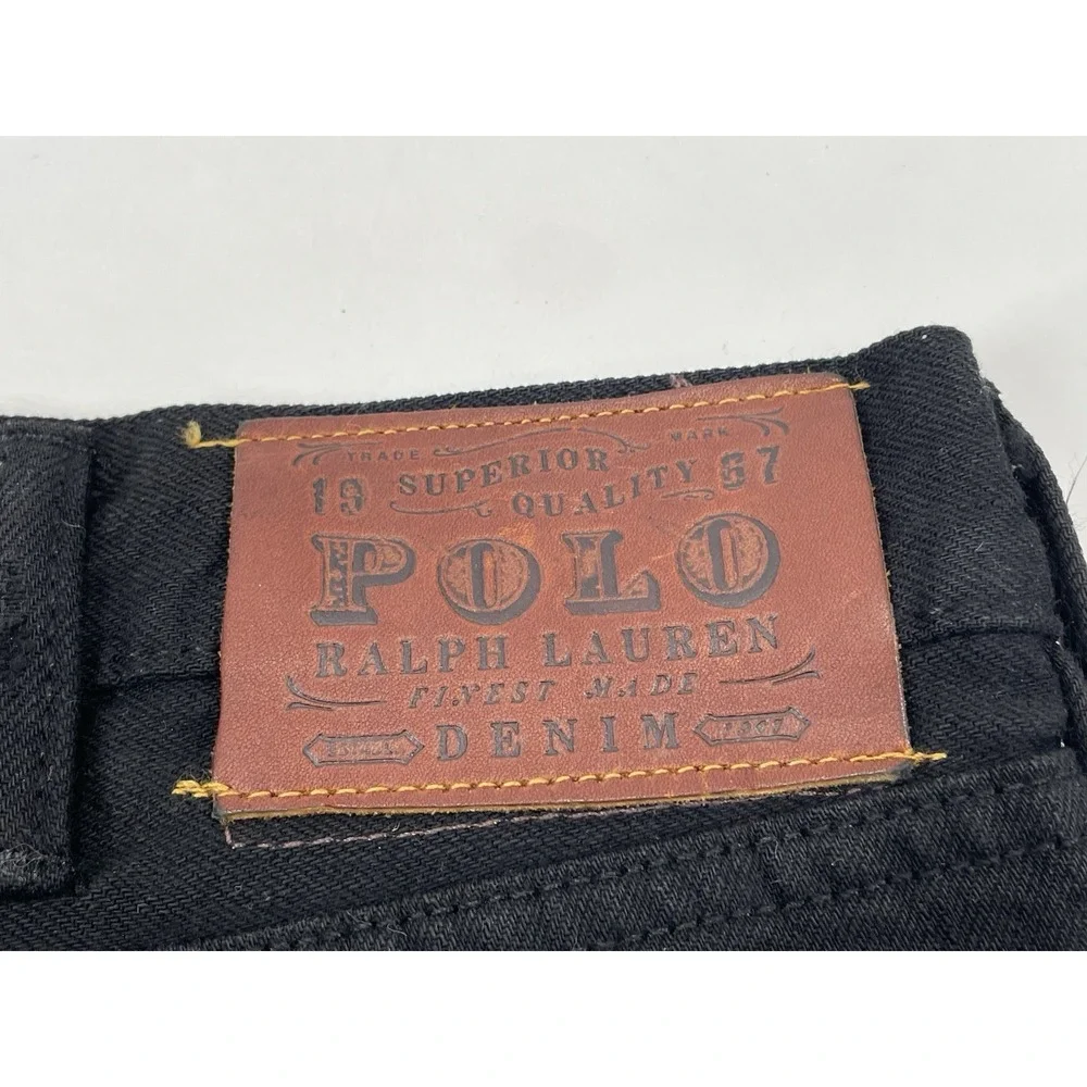 Polo Ralph Lauren Classic 867 Authentic Denim Jeans Mens Size 40x32 Black‎